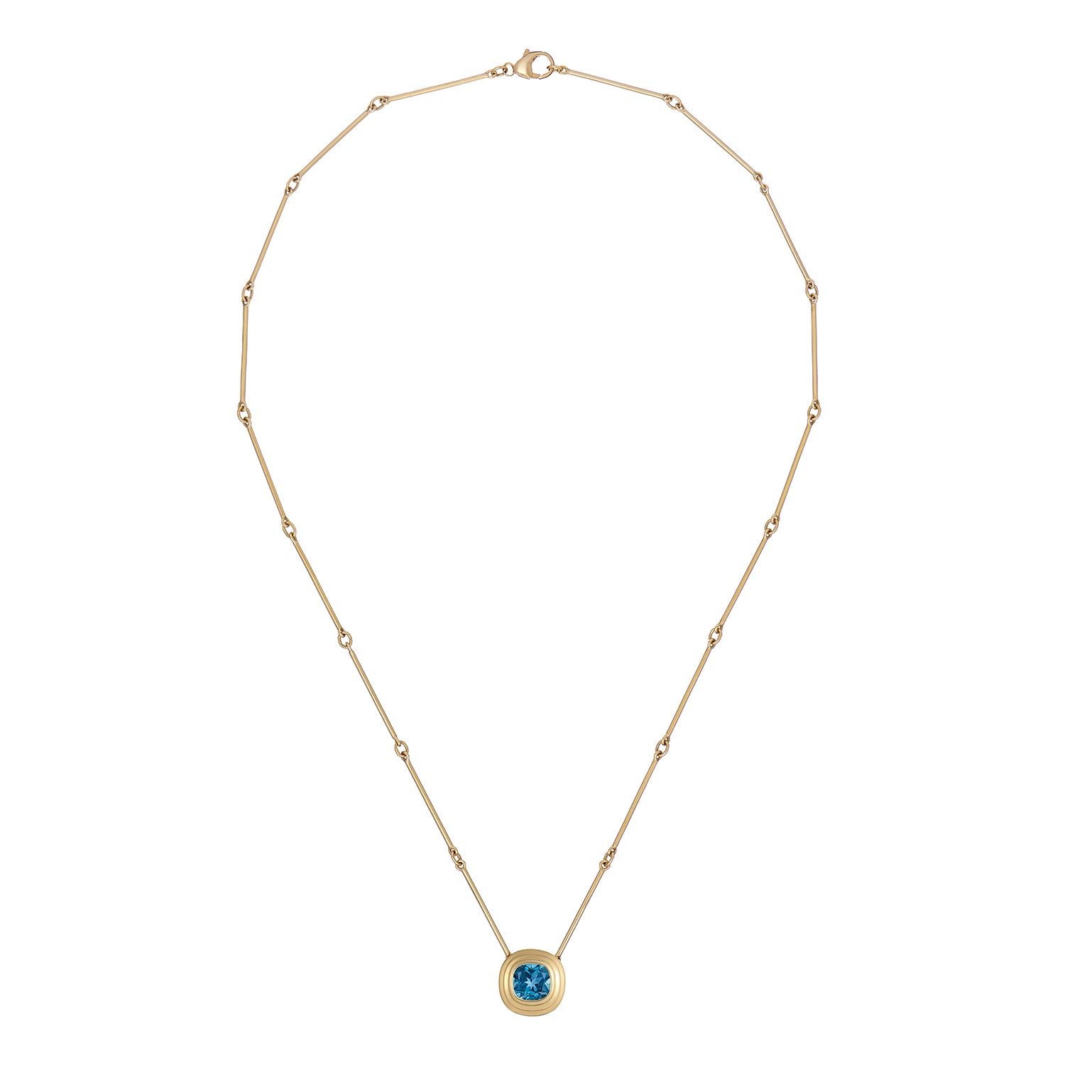 Athena: Small Blue London Topaz Necklace - Minka Jewels