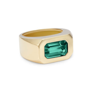 Berlin: Deep Green Tourmaline Ring - Minka Jewels