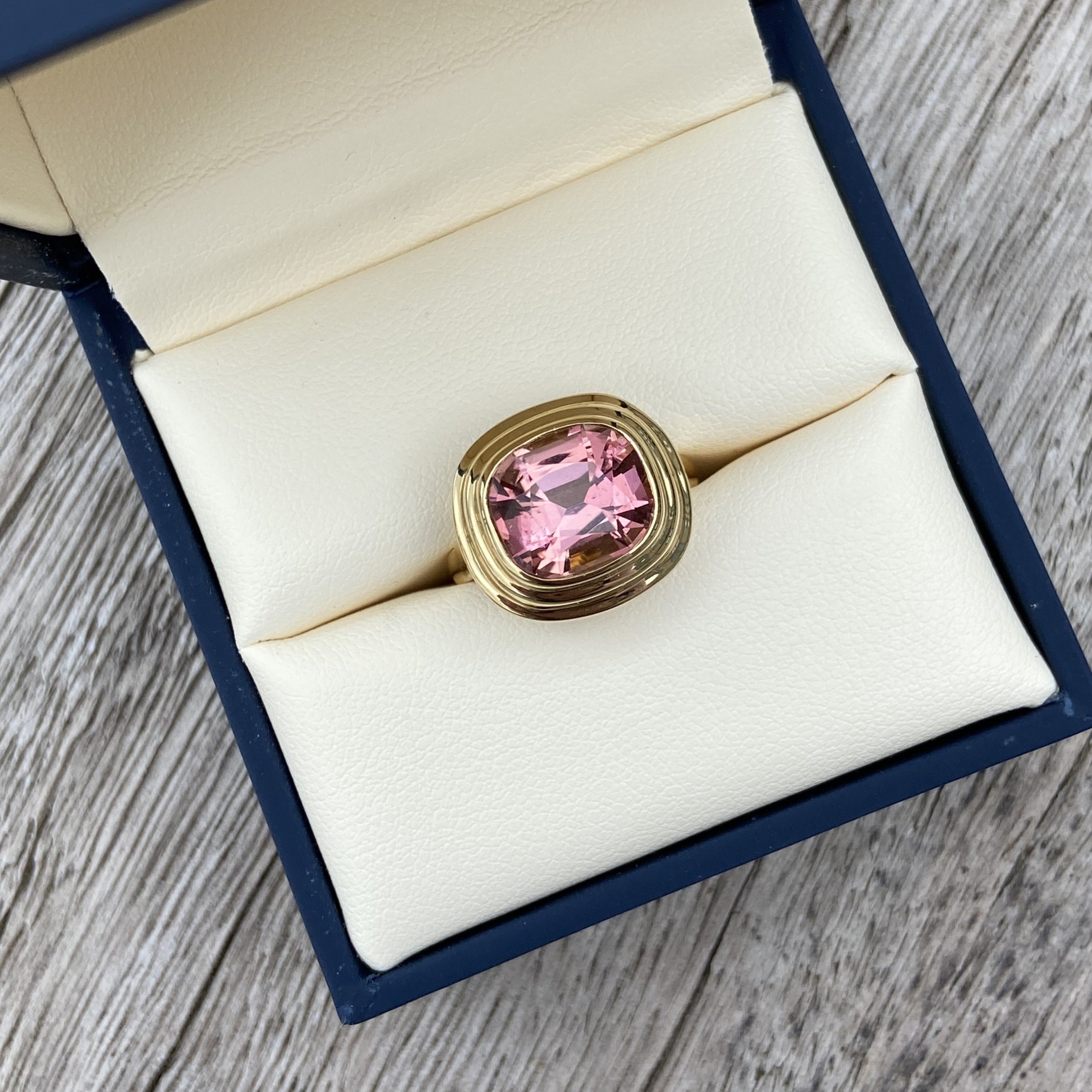 Athena: Pink Tourmaline Ring - Minka Jewels