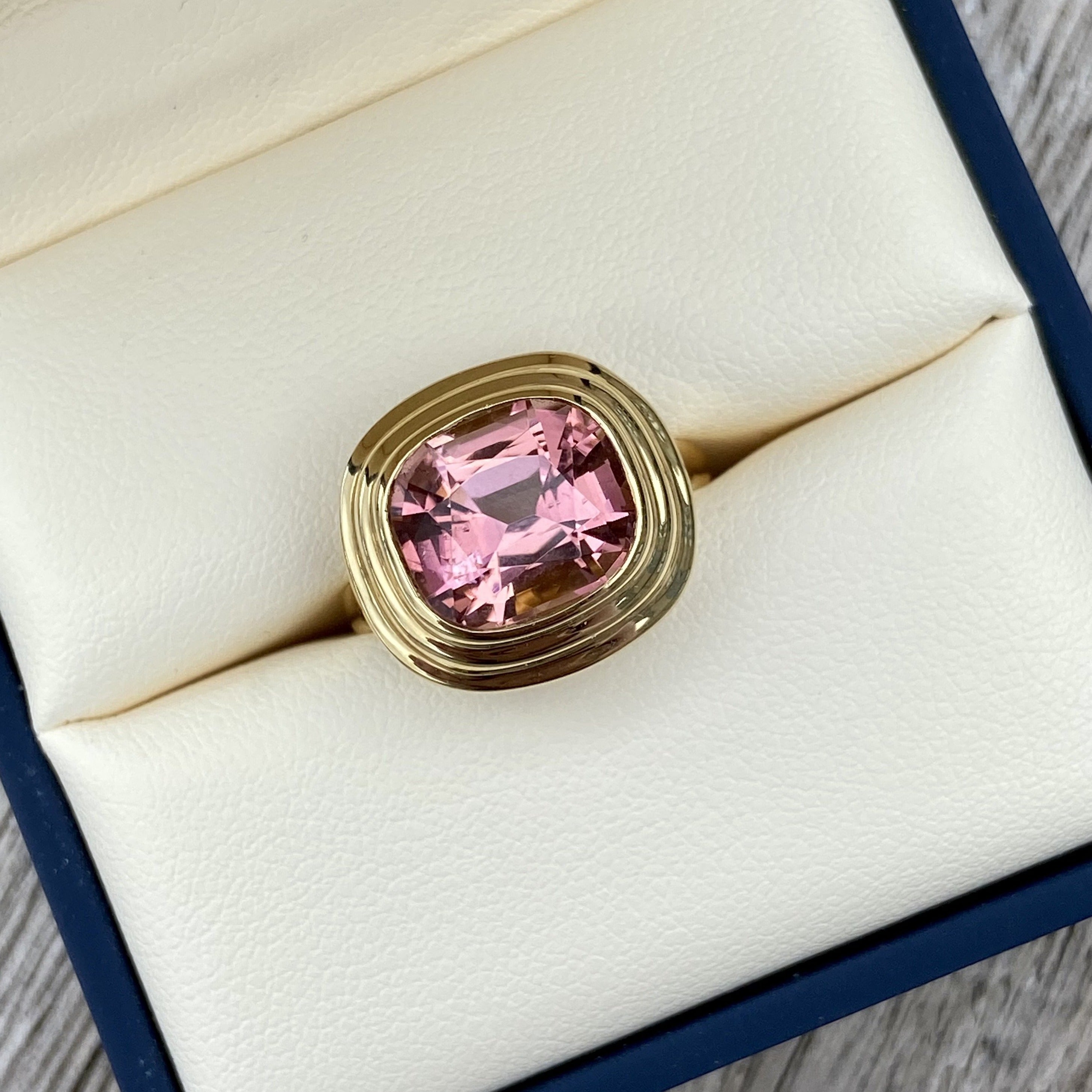 Athena: Pink Tourmaline Ring - Minka Jewels