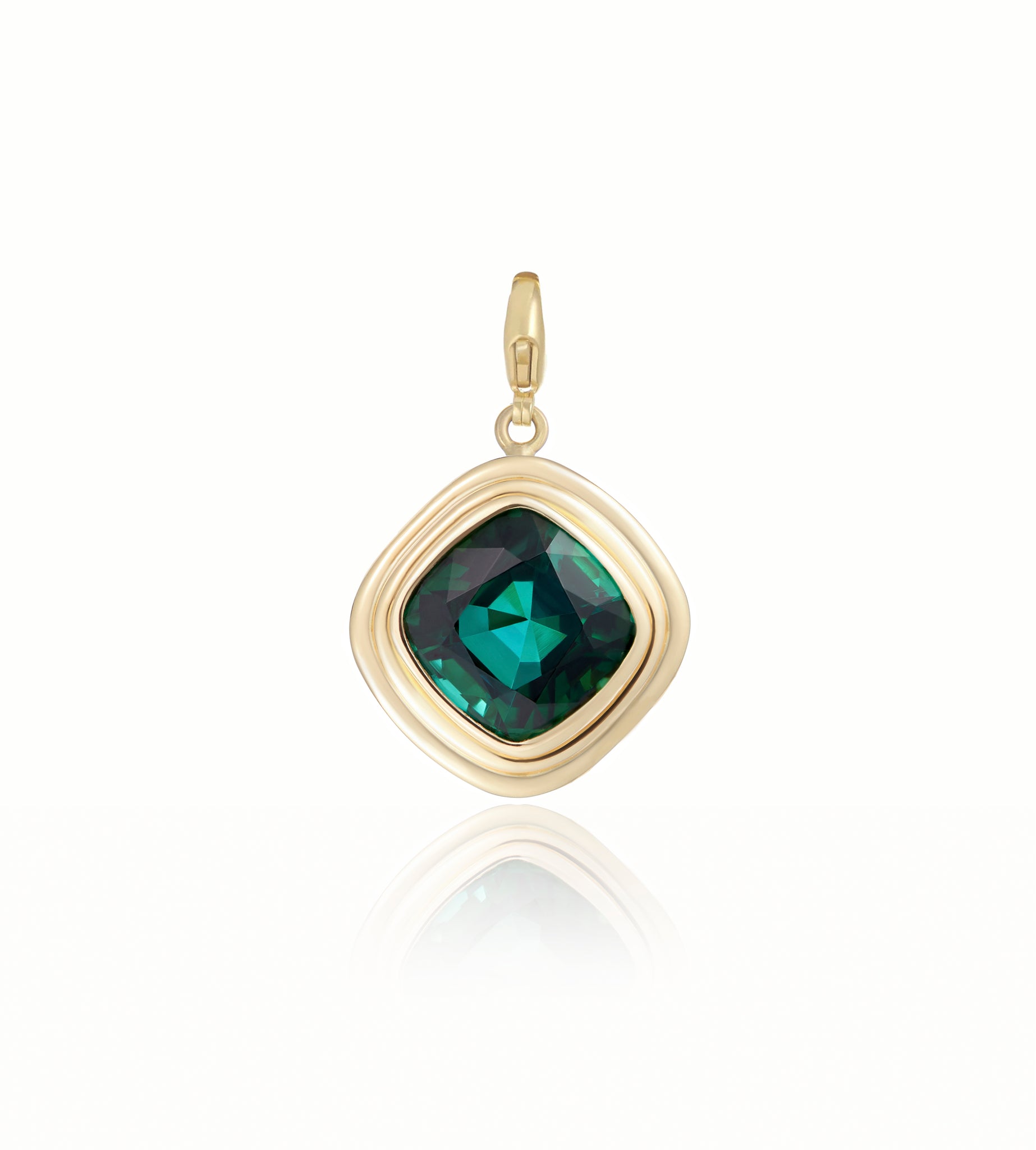 Athena: Forest Green Tourmaline Chunky Chain Necklace - Minka Jewels