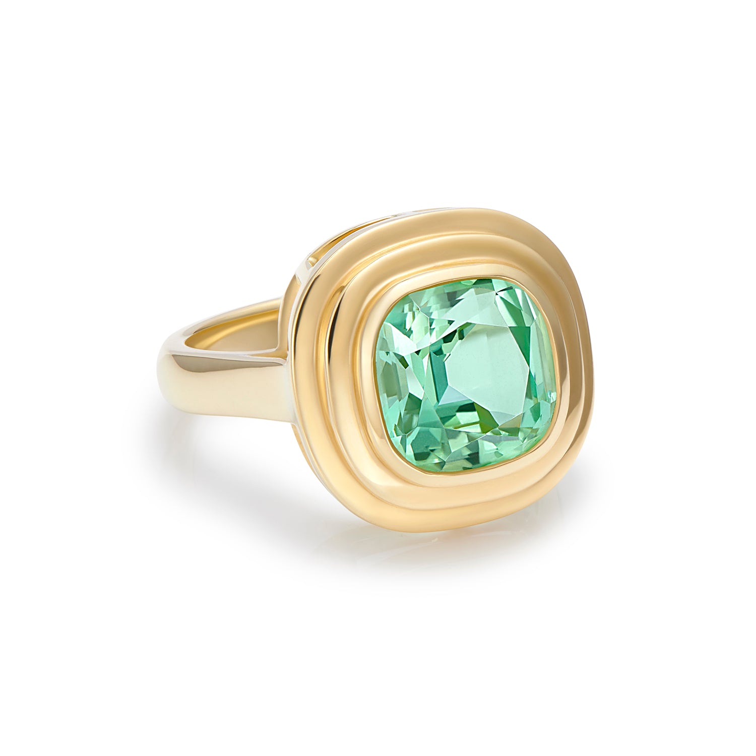 Athena: Blue/Green Tourmaline Ring - Minka Jewels