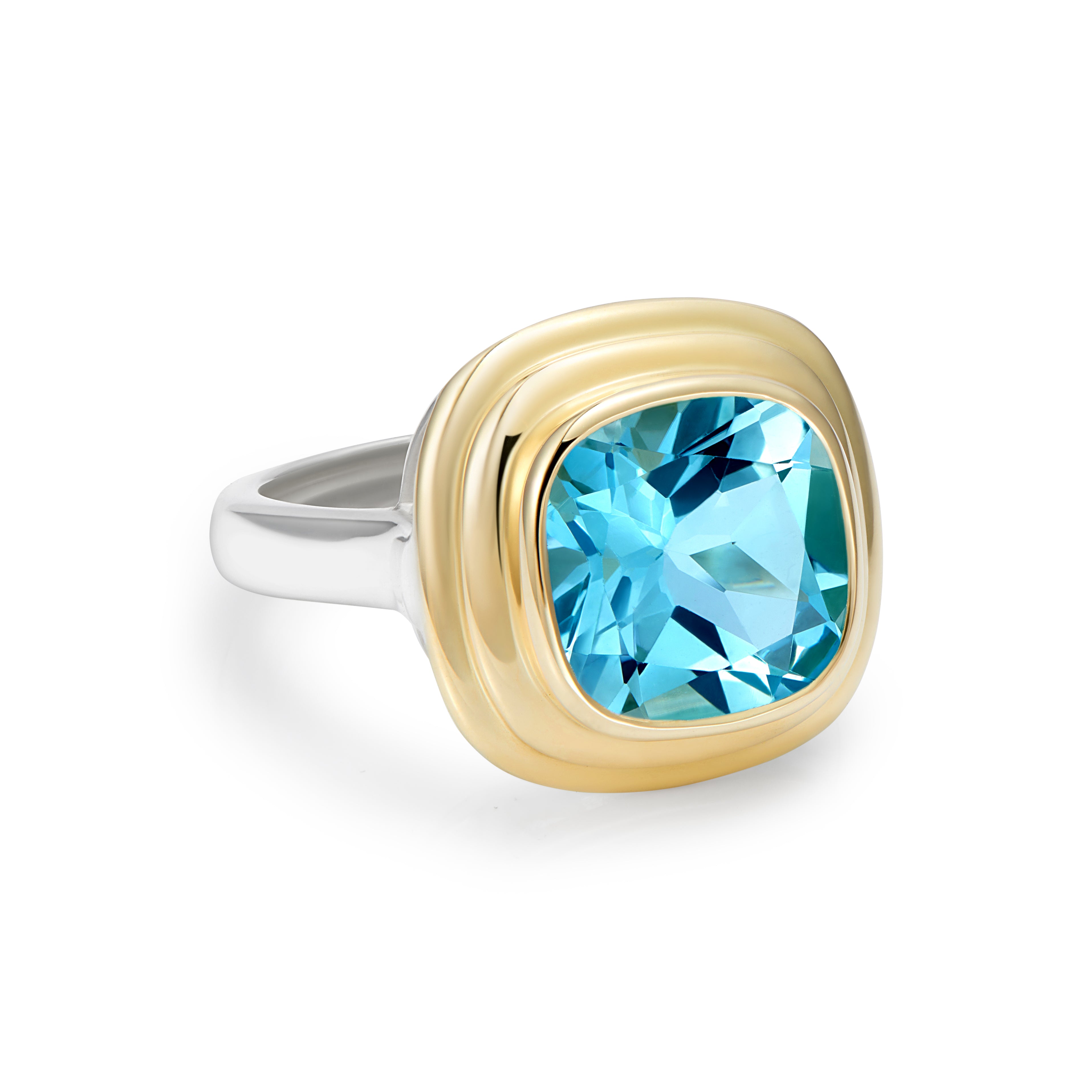 Athena: Sky Blue Topaz Ring - Minka Jewels